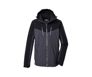 killtec Homme Veste de ski/veste fonctionnelle avec capuche et jupe pare-neige KSW 441 MN SKI JCKT, anthrazit melange, M, 43159-000