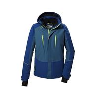 killtec Homme Veste de ski/veste fonctionnelle avec capuche, ventilation sous les bras et jupe pare-neige KOW 29 MN JCKT, mittelblau, L, 41933-000