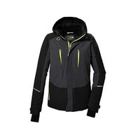 killtec Homme Veste de ski/veste fonctionnelle avec capuche, ventilation sous les bras et jupe pare-neige KOW 29 MN JCKT, anthrazit, L, 41933-000