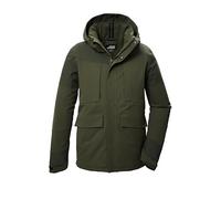 killtec Homme Veste fonctionnelle/de plein air avec capuche amovible KOW 81 MN JCKT, dark moss, S, 41846-000