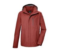 killtec Homme Veste fonctionnelle imperméable/veste outdoor avec capuche amovible KOS 256 MN JCKT_CARLEB, ziegelrot, M, 43280-000