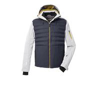 killtec Homme Veste hybride/instantanée avec capuche amovible et jupe pare-neige KSW 72 MN SKI JCKT, dunkel stahlblau, L, 43435-000