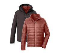 killtec Homme Veste Outdoor/3 en 1 Veste fonctionnelle avec capuche et veste matelassée encastrable KOW 95 MN JCKT, ebenholz, L, 43492-000
