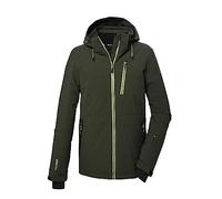 killtec Homme Veste/veste de ski en duvet avec capuche amovible et pare-neige KSW 68 MN SKI QLTD JCKT, dark moss, L, 39732-000