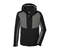 killtec Hommes La veste fonctionnelle est imperméable/veste d'extérieur avec capuche amovible KOS 54 MN JCKT, dark anthracite, M, 41334-000