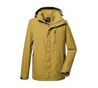 killtec Hommes Veste fonctionnelle/veste d'extérieur avec capuche amovible KOS 256 MN JCKT_CARLEB, dark yellow, M, 41364-000