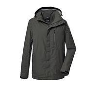 Killtec Hommes Veste fonctionnelle/veste d'extérieur avec capuche amovible KOS 256 MN JCKT_CARLEB, green anthracite, M, 41364-000