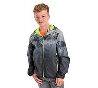 Killtec Jungen Lyse BYS JCKT B Funktionsjacke/Regenjacke mit Kapuze, packbar, schwarz, 176