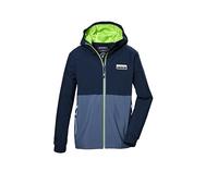 killtec KOS 141 BYS Jckt Fonctionnelle est imperméable/Veste de Pluie avec Capuche, Dark Denim, 164 cm Garçon