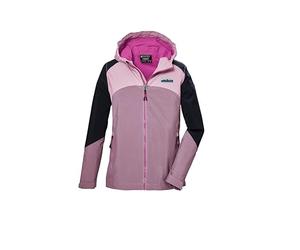 killtec KOS 150 GRLS Jckt Fonctionnelle est imperméable/Veste de Pluie avec Capuche, Rose Wood, 164 cm Fille