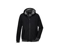 killtec KOS 153 BYS Jckt Fonctionnelle est imperméable/Veste de Pluie avec Capuche, Black, 12 Ans Garçon