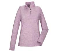 killtec KSW 121 WMN FLX SHRT T-Shirt Fonctionnel/Polaire avec col Montant et Fermeture éclair, Violet, 44 Femme