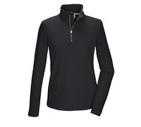 killtec KSW 70 WMN FLX SHRT T-Shirt Fonctionnel/Polaire avec col Montant et Fermeture éclair, Black, 44 Femme