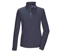 killtec KSW 70 WMN FLX SHRT T-Shirt Fonctionnel/Polaire avec col Montant et Fermeture éclair, Blue Night, 40 Femme