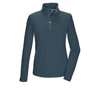 killtec KSW 70 WMN FLX SHRT T-Shirt Fonctionnel/Polaire avec col Montant et Fermeture éclair, Light Petrol, 42 Femme