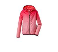 Killtec Mädchen Lyse GRLS JCKT A Funktionsjacke/Regenjacke mit Kapuze, packbar, neon-coral, 164
