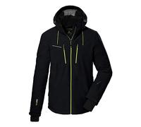 killtec Men´s Ksw 44 Mn Jckt Veste De Ski/veste Fonctionnelle Avec Capuche Amovible Et Pare-neige, Noir, M EU
