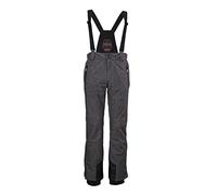KILLTEC Men's Pantalon de Ski/Pantalon Fonctionnel avec Bretelles Amovibles, Protection des Bords et Pare-Neige KSW 146 MN Ski PNTS, mélange Anthracite, XXL, 38718-000