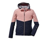 Killtec Veste de ski fonctionnelle pour fille avec capuche et jupe pare-neige. - Rose - 128 cm