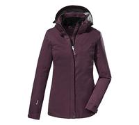 killtec Women´s Kos 133 Wmn Jckt Veste Fonctionnelle/veste D'extérieur Avec Capuche Amovible, Aubergine, 36 EU