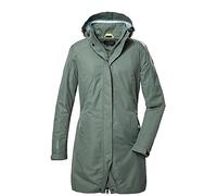 killtec Women´s Kos 44 Wmn Prk Veste Fonctionnelle/veste D'extérieur Avec Capuche Amovible, Pale Green, 38 EU