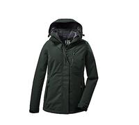 killtec Women´s Kow 140 Wmn Jckt Veste Fonctionnelle/veste D'hiver Avec Capuche Amovible, Dark Green, 38 EU