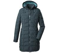 Killtec womens Parka en duvet avec capuche zippée Skane WMN Quilted PRK, vert bleu foncé, 38, 35618-000