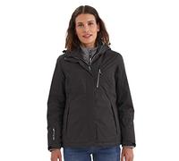 Killtec womens Veste fonctionnelle imperméable avec capuche zippée Nira, noir, 44, 32262-000