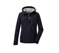 killtec Women's Veste fonctionnelle/veste d'extérieur 2 1/2 couches avec capuche, compressible KOS 49 WMN JCKT, dark navy, 38, 39167-000