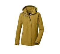 killtec Women's Veste fonctionnelle/veste d'extérieur avec capuche amovible KOS 92 WMN JCKT, dark yellow, 42, 39145-000