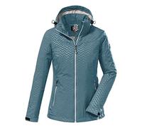 Killtec Women's Veste softshell avec capuche zippée - KOS 176 WMN SFTSHLL JCKT, aqua, 42, 38390-000
