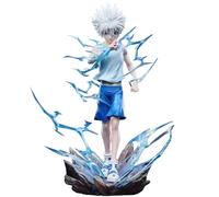 Killua Zaoldyeck Figur Statue, 23 cm Anime Killua Zaoldyeck Actionfigur en PVC Modèle de Collection en Position Debout Ornements de Bureau Décoration Cadeau