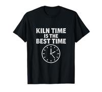KILN TIME IS THE BEST TIME MONOCHROME HORLOGE ART T-Shirt
