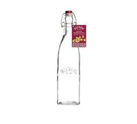 Kilner 0025.471 Bouteille carrée avec bouchonà clip Transparent 6,7 x 6,7 x 27,4 cm