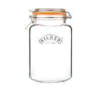 Kilner Bocal carré avec bouchon mécanique Kilner Transparent-acier inoxydable. 3 L