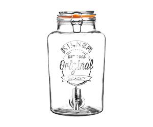 Kilner Distributeur de boissons avec robinet Kilner Clair-acier inoxydable. 8 L
