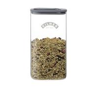 Kilner Distributeur de céréales en verre de 3 litres | Bocal de rangement avec verre hermétique et couvercle en silicone | Bec verseur facile pour servir sans désordre | Distributeur de nourriture