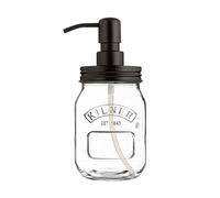Kilner Distributeur de Savon Liquide et Lotion 500 ML, Noir