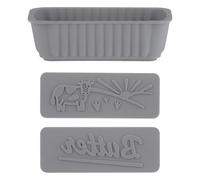 Kilner Ensemble de moules à beurre en silicone | Moule à beurre avec 2 plaques interchangeables | Motif ferme et texte au beurre | Réutilisable et passe au lave-vaisselle