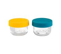 Kilner Lot de 2 pots à goûter en verre 125 ml avec couvercle en silicone