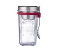 Kilner Pot à déjeuner en verre de 500 ml avec couvercle en acier inoxydable | Bocal à déjeuner durable pour salades, avoine pendant la nuit, pâtes et collations, avec pot de garniture séparé et cuillère