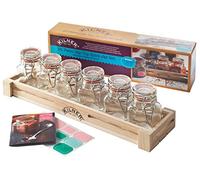 Kilner Pot à épices 6 pièces Ensemble Cadeau | Ensemble de Rangement à épices, à épices
