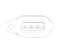 Kilner Râpe manuelle polyvalente pour l'ail, les fruits et la purée de nourriture pour bébé, design ovale avec bac à jus, bec verseur facile, passe au lave-vaisselle