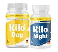 Kilo Day Gélules + Kilo Night Gélules | Le compagnon idéal pour atteindre ton objectif | avec du vinaigre de cidre, des extraits de plantes et des minéraux | lot 1+1
