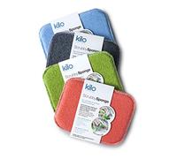 Kilo Scrubby Lot de 4 éponges à récurer Anti-Rayures avec Noyau Absorbant, Multi-usages, Taille Unique, 17 x 13 cm