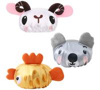 kilofly Lot de 3 bonnets de bain imperméables réutilisables pour enfants