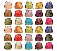 Kilofly Sac à bijoux en brocart de soie chinois avec cordon de serrage - - Set 30., Taille unique