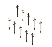 KILOKITS 1/72 Lot de 10 bâtons télégraphiques 2 barres transversales Kit de modélisme Accessoires de construction Diorama