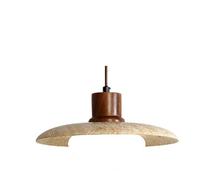 KiLoom Suspension nordique jaune grotte pierre chambre chevet lustre créatif rétro style japonais design couloir allée restaurant éclairage décoratif luminaire en bois massif