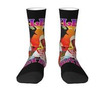 KILOPTE Creator Rapper Chaussettes mi-mollet - Chaussettes unisexes style streetwear à blocs de couleurs - Cadeau tendance hip-hop confortable pour hommes et femmes